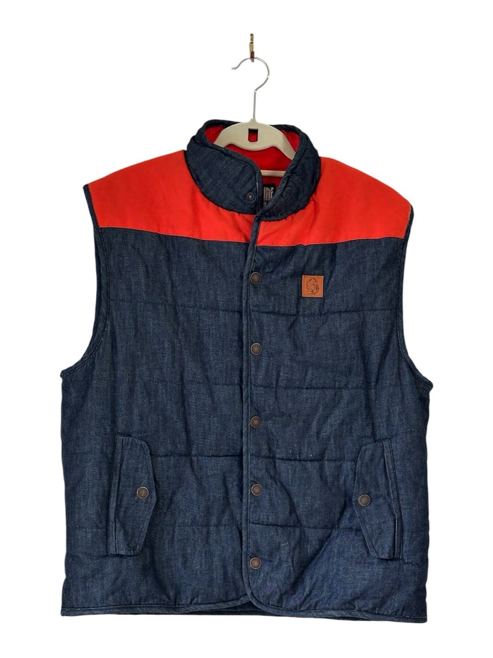 Billionaire Boys Club Mercer Vest Indigo BBC Vest size Medium preowned.